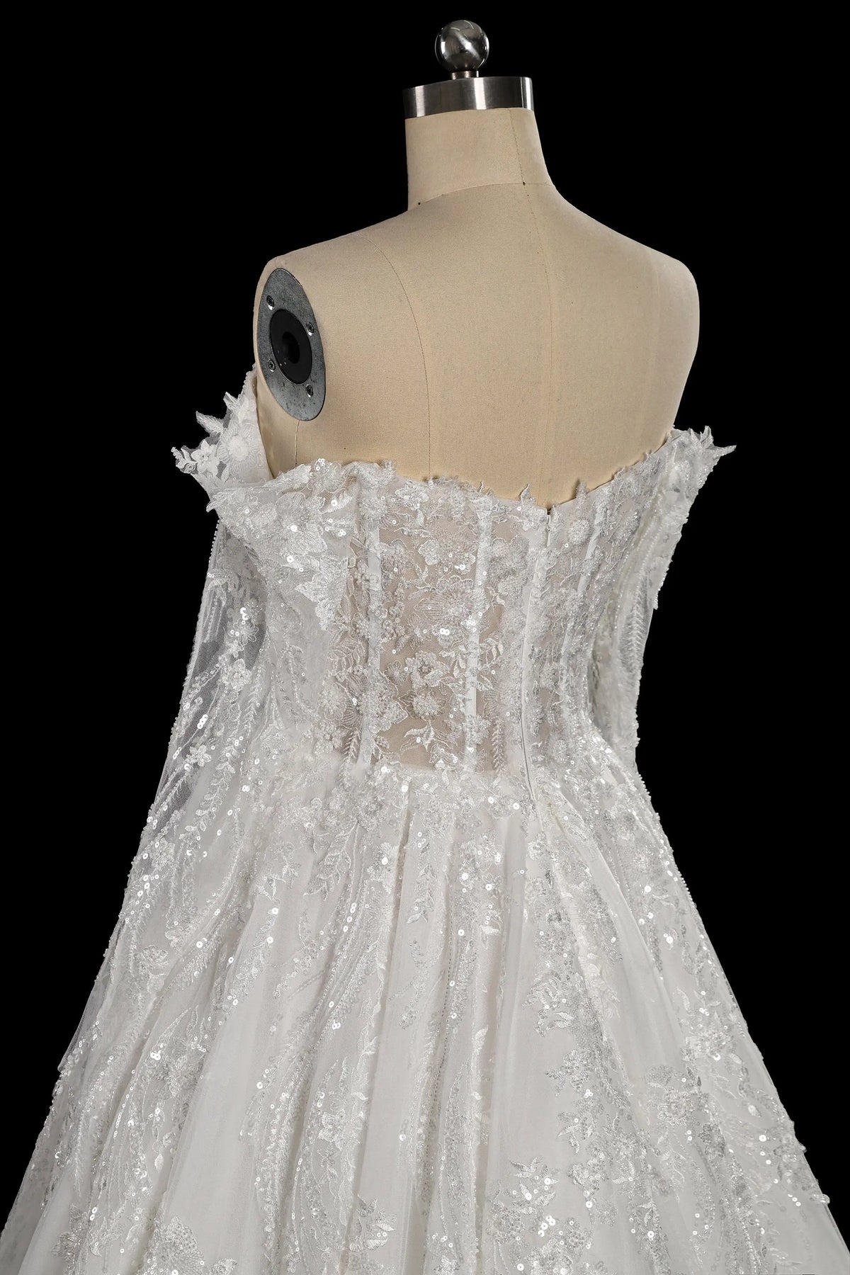 Luxury Off-the-Shoulder Long Sleeve Lace Tulle Ball Gown Wedding Dress SHARONSAID Luxury Off-the-Shoulder Long Sleeve Lace Tulle Ball Gown Wedding Dress SHARONSAID