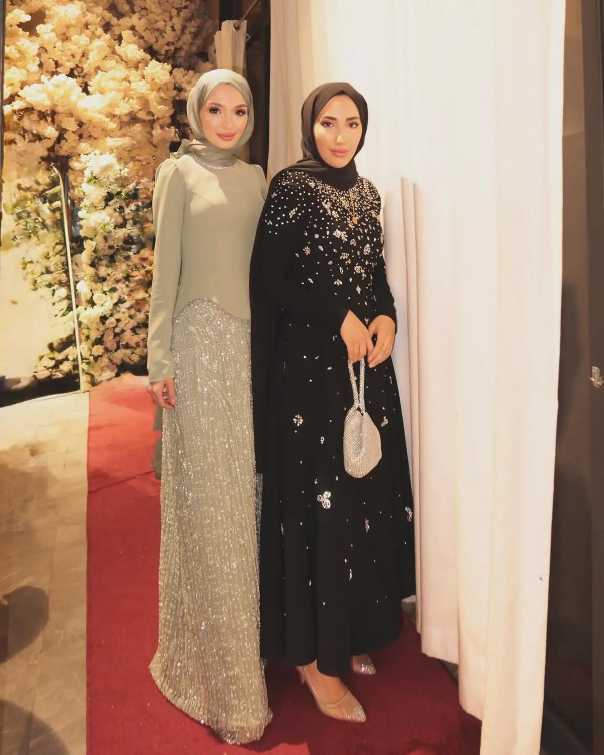 dress party hijab Elegant Hijab Satin Evening Dress, Dubai Style Long Sleeve Gown, Nikkah & Wedding Hijab-friendly Dress