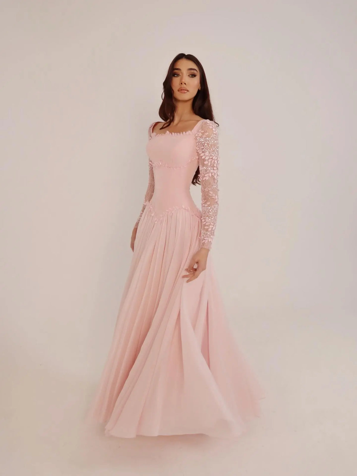 romantic pink dress Blush Pink Satin Princess Ball Gown with Sculpted Tiered Skirt Strapless Corset Couture Evening Dress Romantic Formal Gown Plus Size Size 16 / Pink /