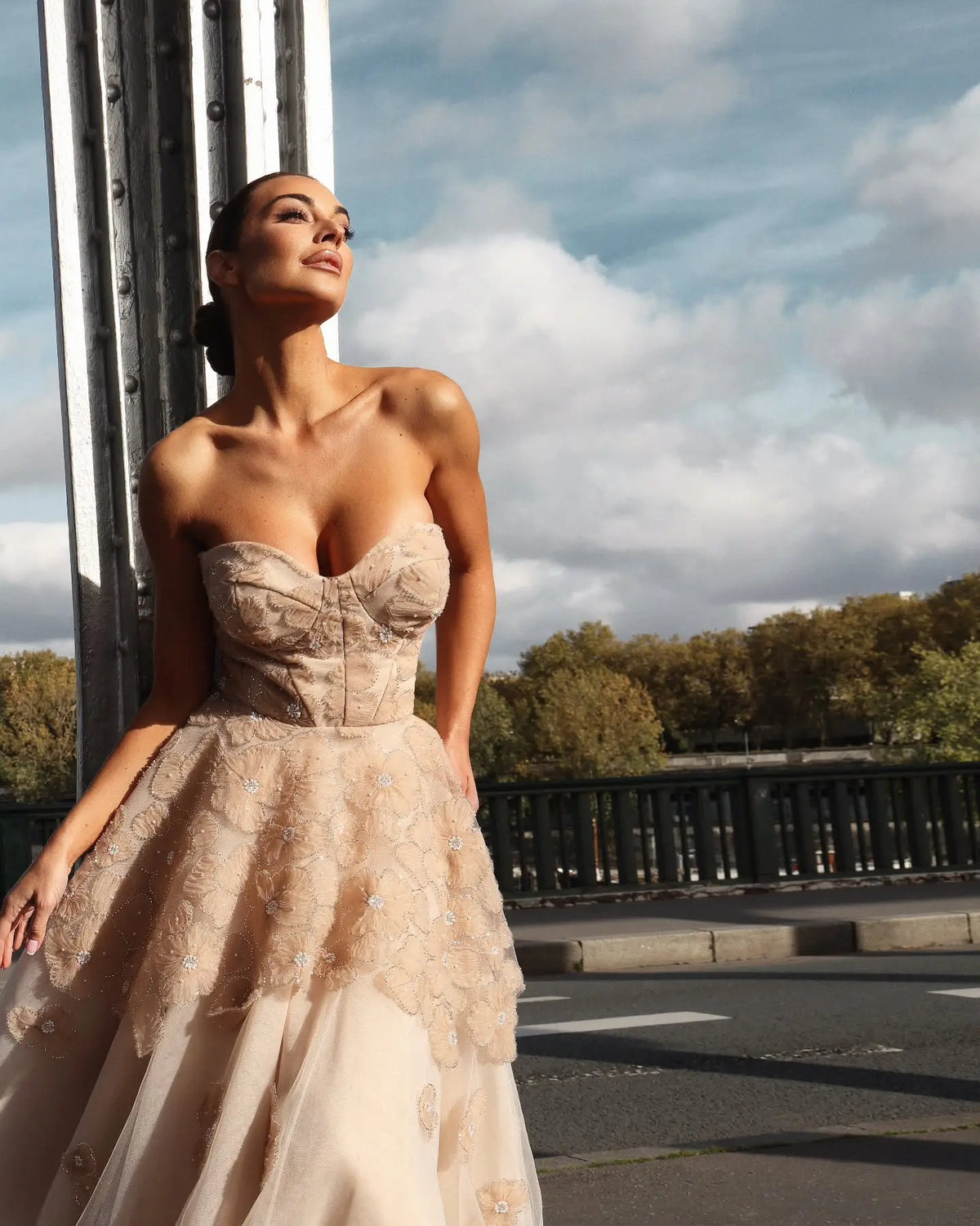 flowy tulle dresses Romantic Flowy Sheer Tulle Short White Prom Dress Occasion Dress