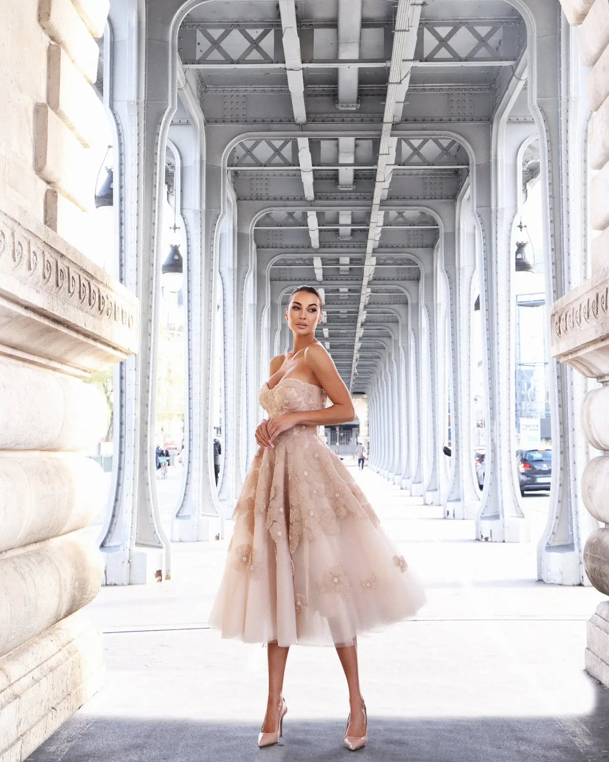 flowy tea length dresses Ever-Pretty Inclusive Plus Size Chiffon Empire Waist Mother of the Bride Dress