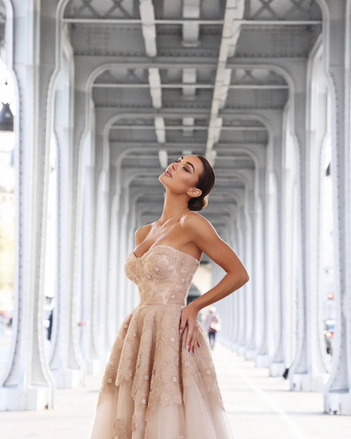 flowy tulle dresses Romantic Flowy Sheer Tulle Short White Prom Dress Occasion Dress