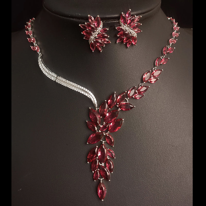 Luxury Crystal Leaf Bridal Jewelry Set 