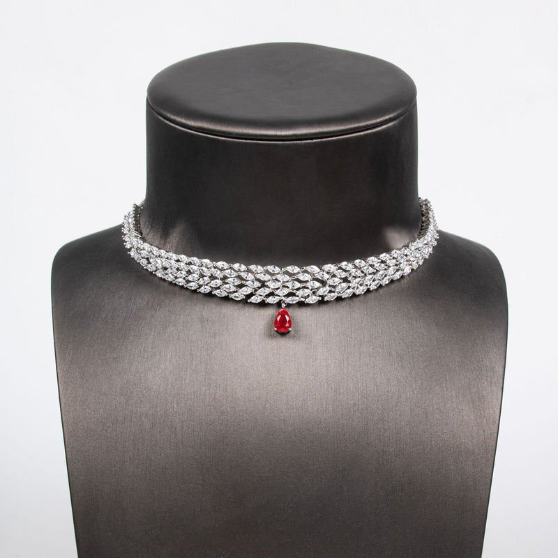 Elegant Beauty Zircon Pull Necklace Jewelry 