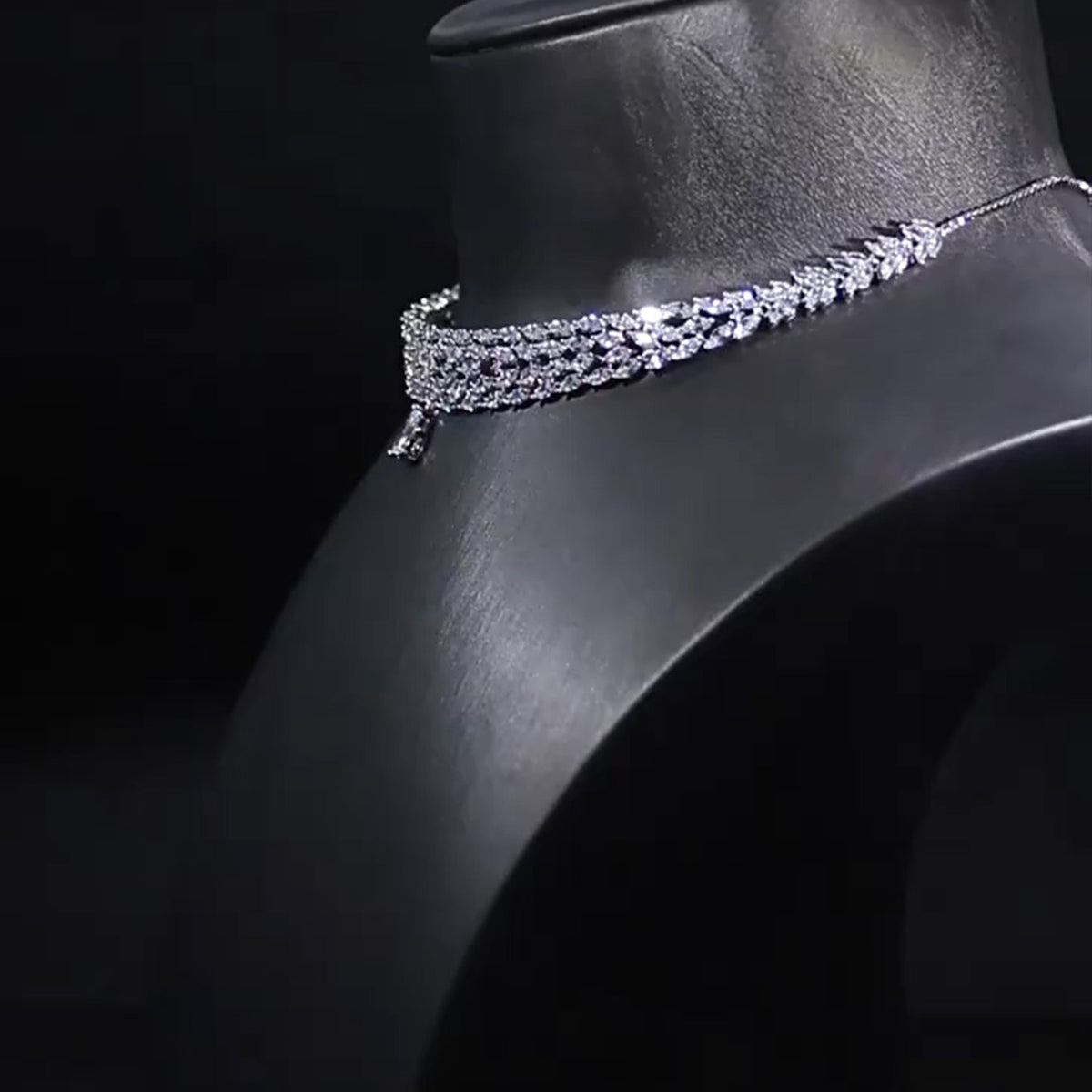 Elegant Beauty Zircon Pull Necklace Jewelry 