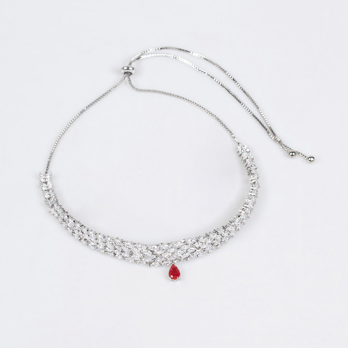 Elegant Beauty Zircon Pull Necklace Jewelry 