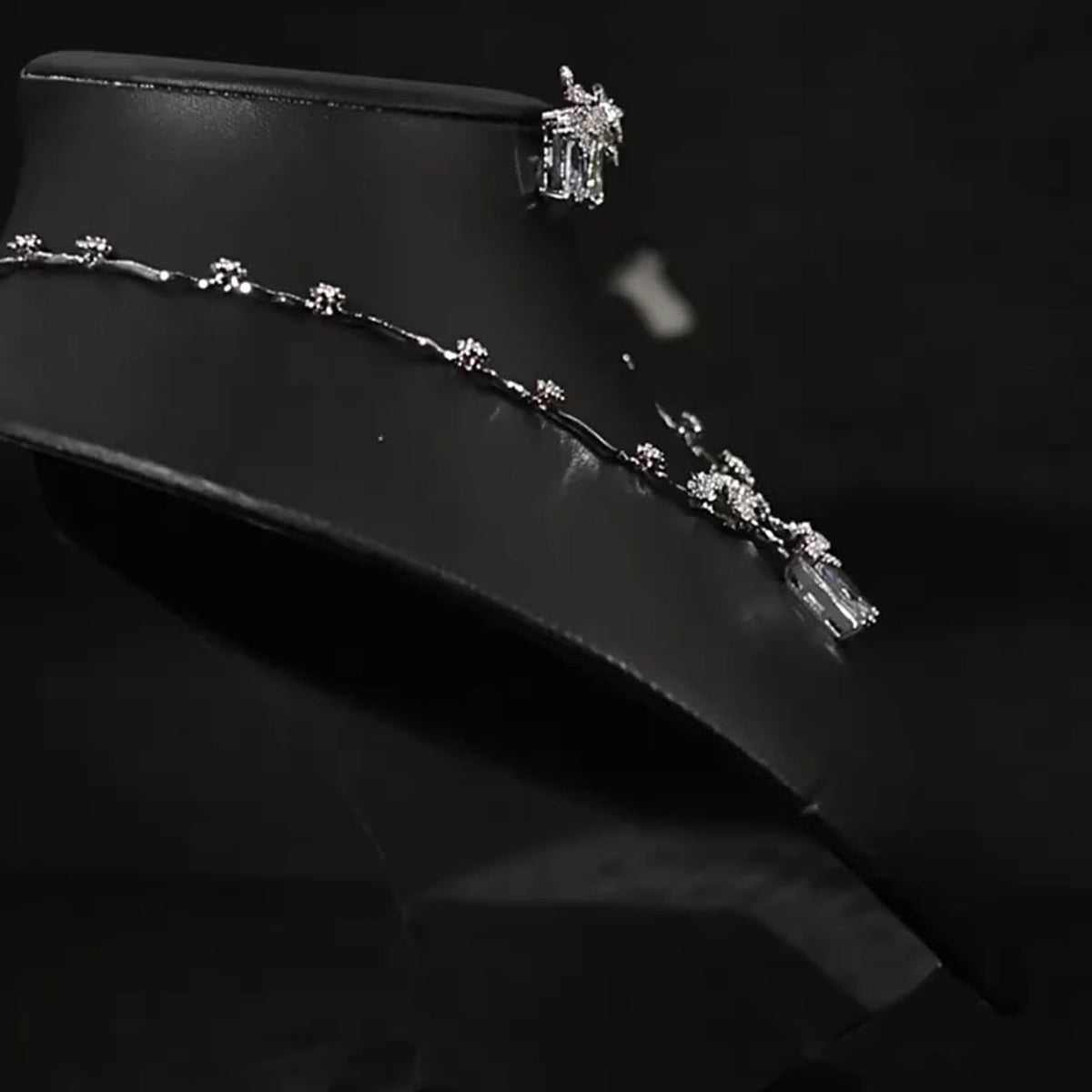 Simple and Versatile Ruby Necklace and Earring Set 