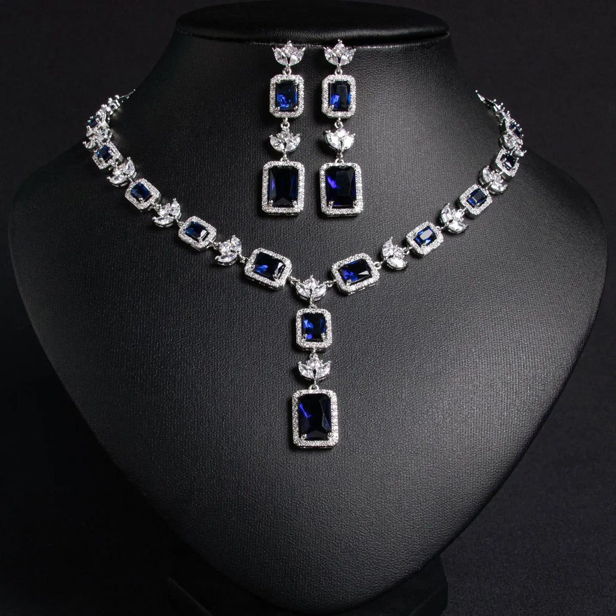 Tassel Earring Necklace Pendant Set JW015 
