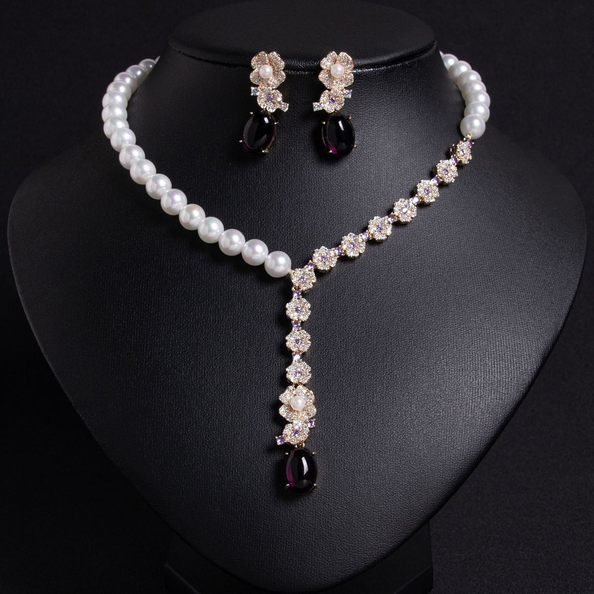 Floral Necklace Baroque Pearl Necklace Jewelry 