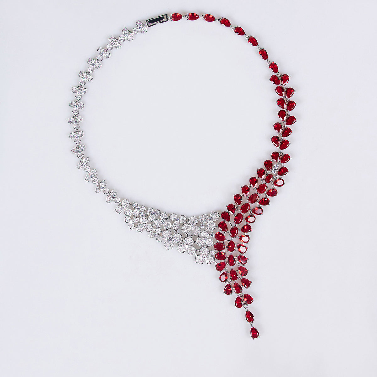 Shining Simple Necklace Earrings Jewelry Set 