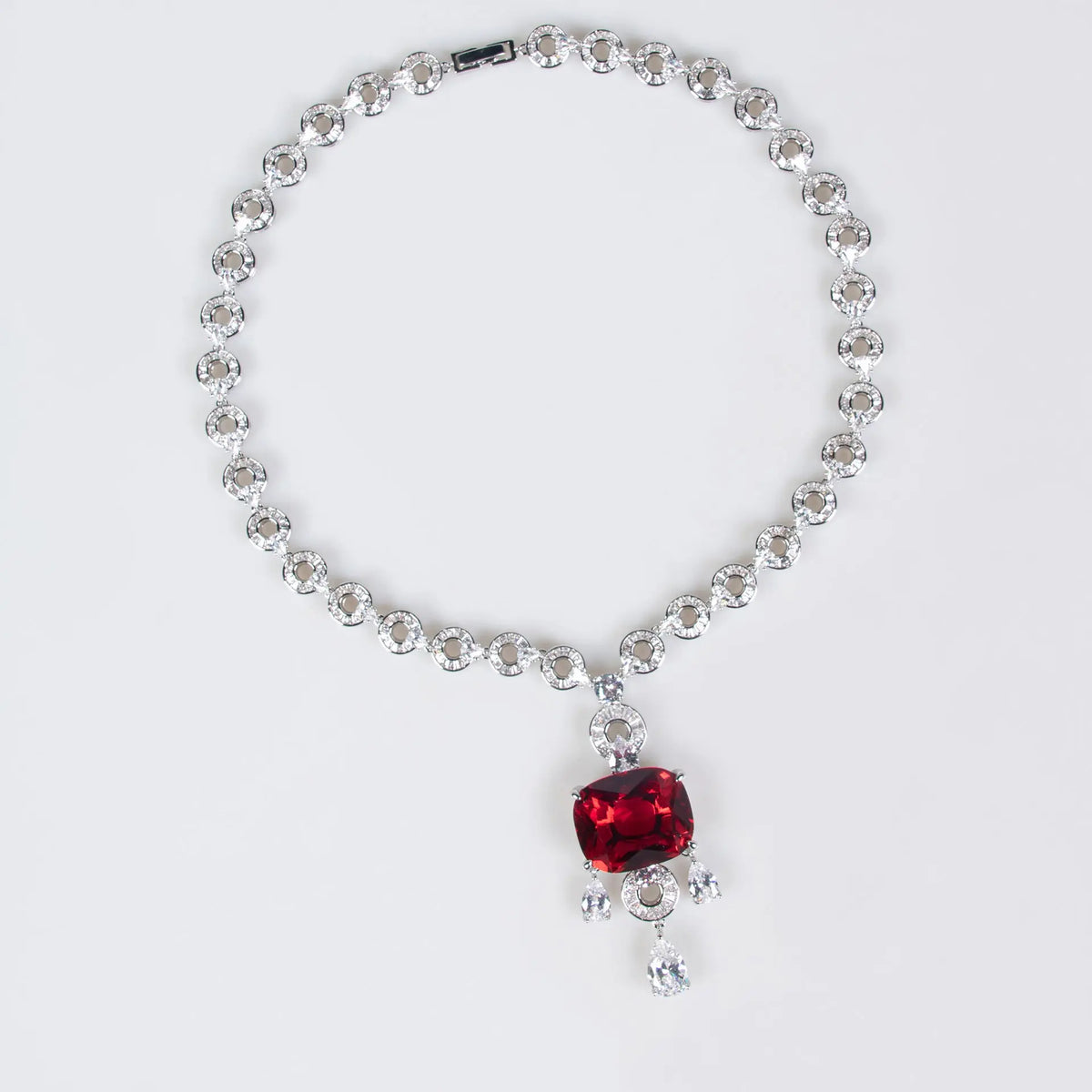 Exaggerated Unique Diamond Vintage Necklace Set JW037 