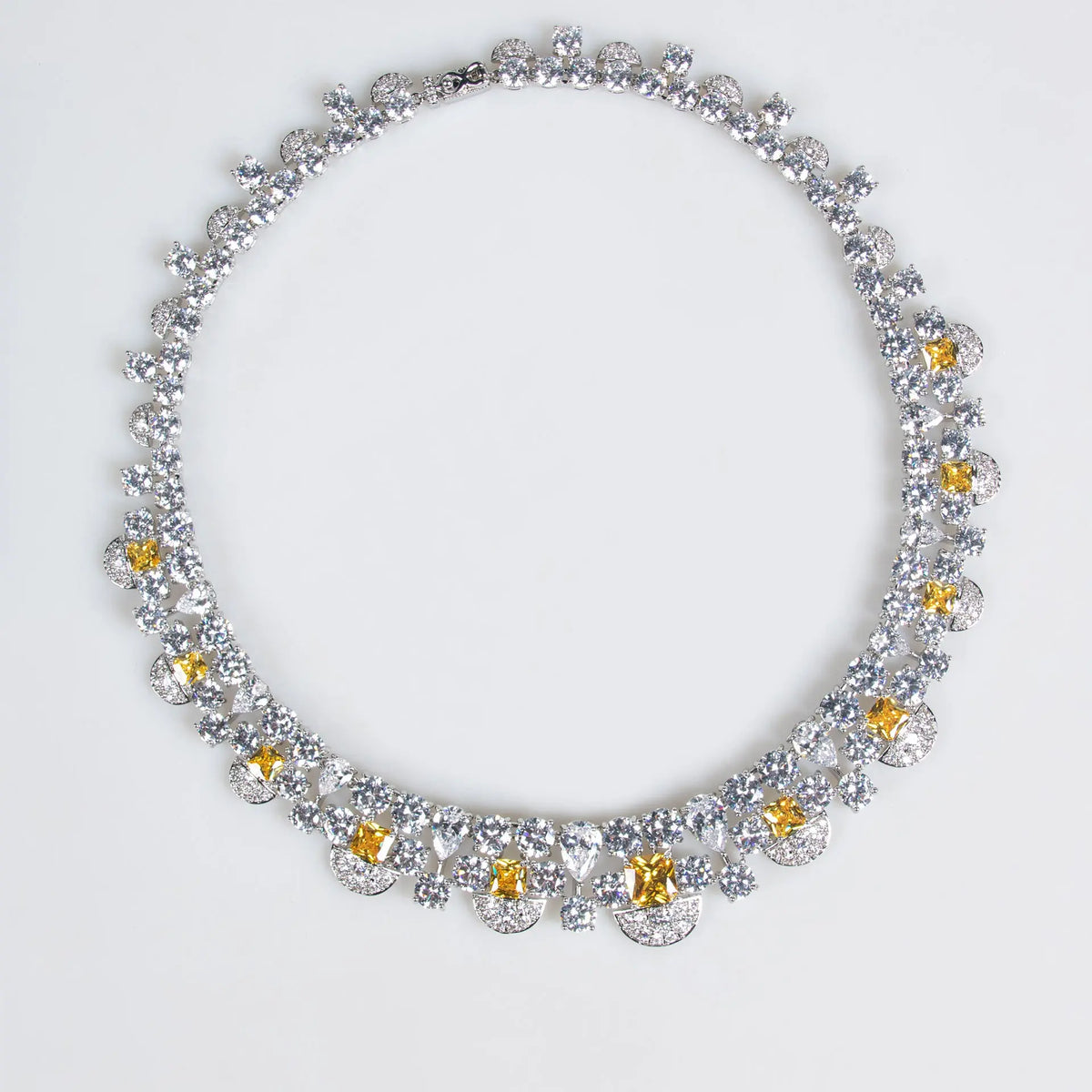 Luxury Square-cut Diamond Jewelry Set JW044 