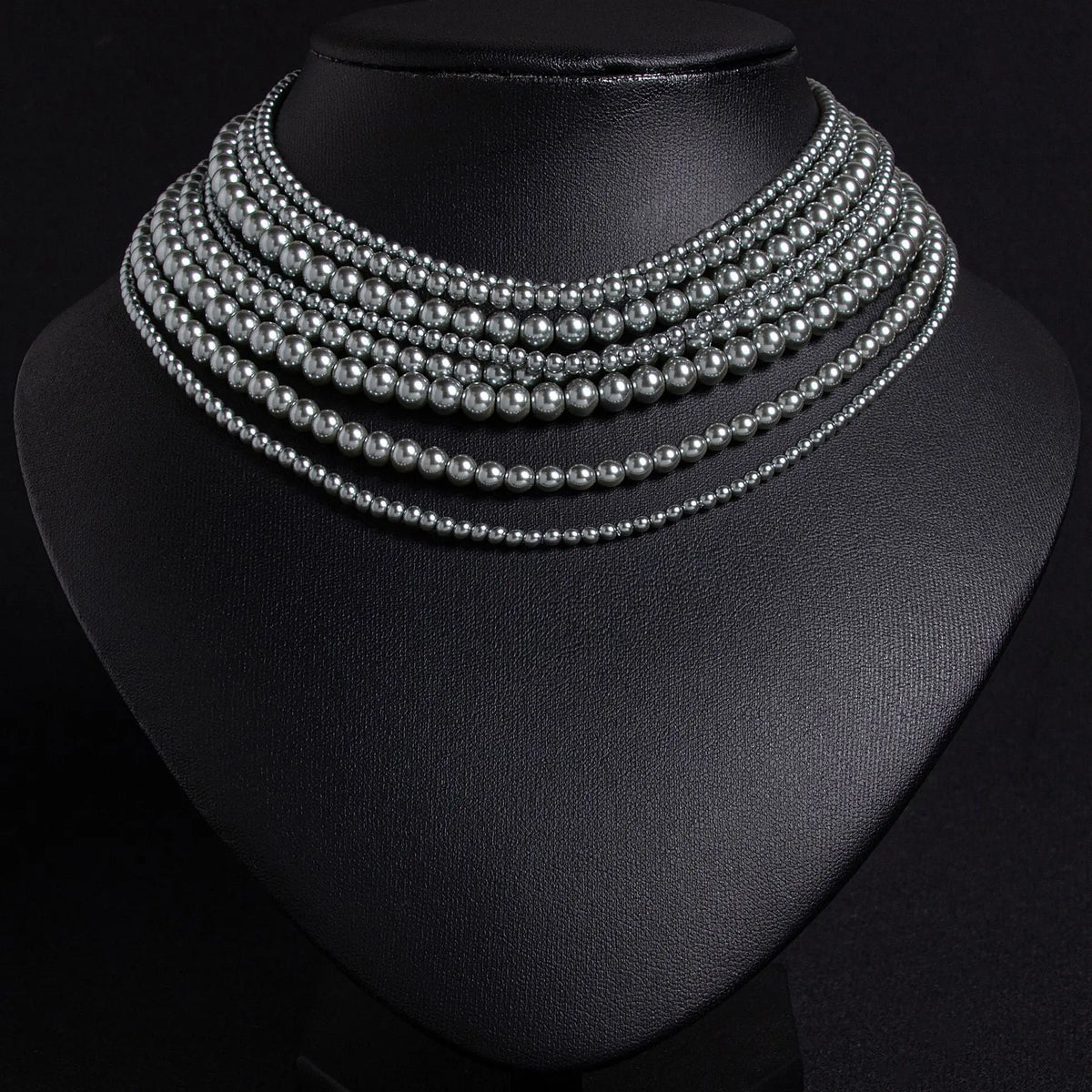 Luxury Multi-layered Pearl Jewelry Set JW048 