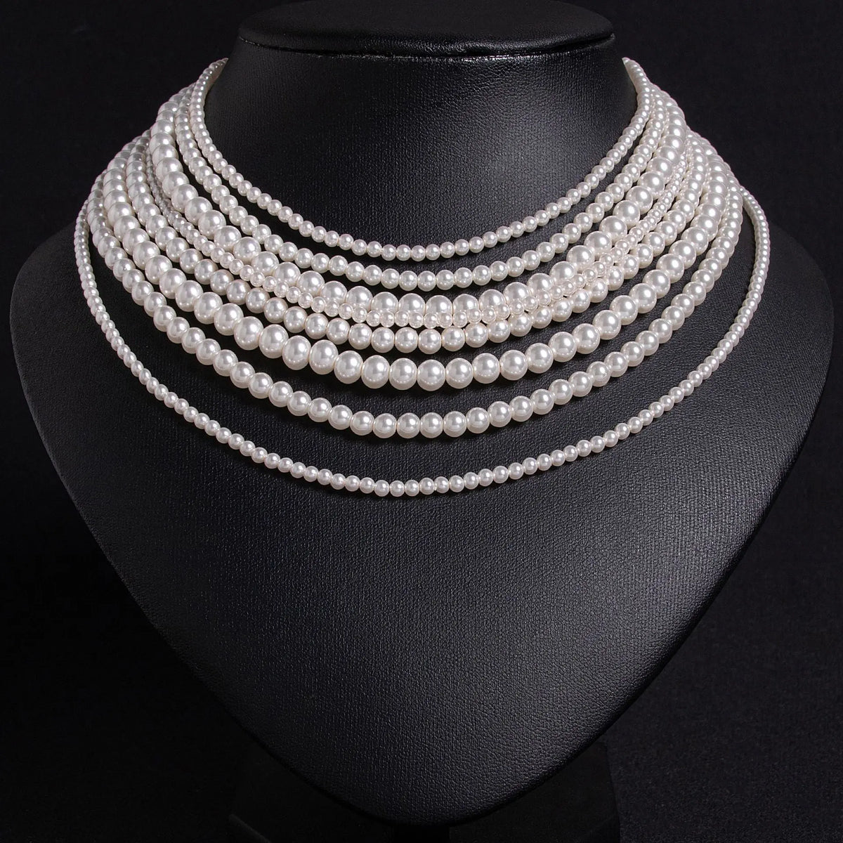 Luxury Multi-layered Pearl Jewelry Set JW048 