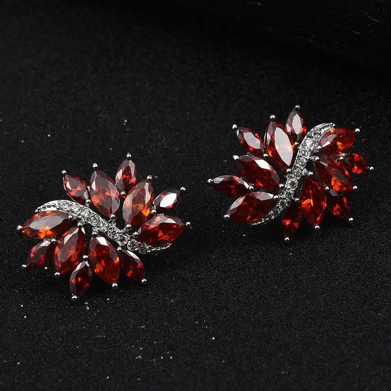 Elegant Phoenix Flower Vine Zircon Jewelry Set JW058 