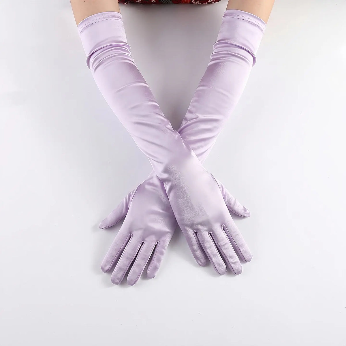 Long Satin Weeding Gloves  Bridal Prom  Accessories GL003-16
