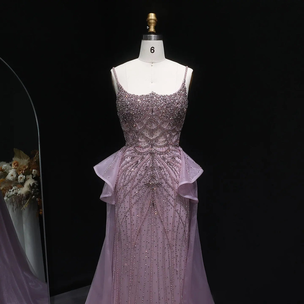 Luxury Champagne Mermaid Evening Dress with Overskirt SS026 - SHARONSAID Luxury Champagne Mermaid Evening Dress with Overskirt SS026 - SHARONSAID