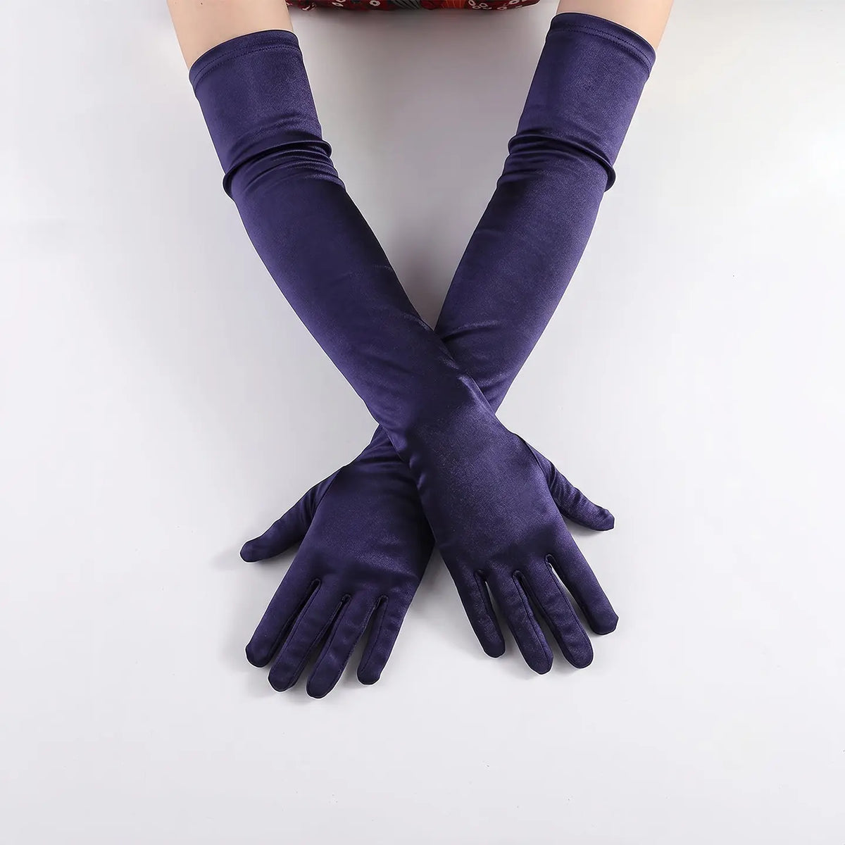 Long Satin Weeding Gloves  Bridal Prom  Accessories GL003-7