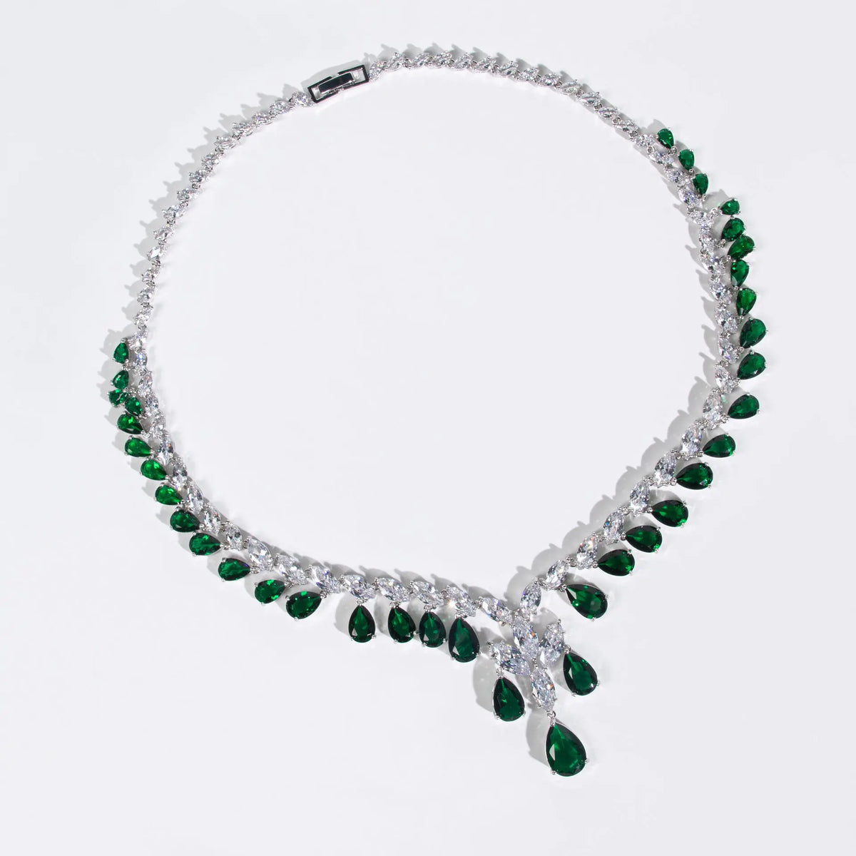 Luxury Teardrop Cubic Zirconia Jewelry Set JW040 