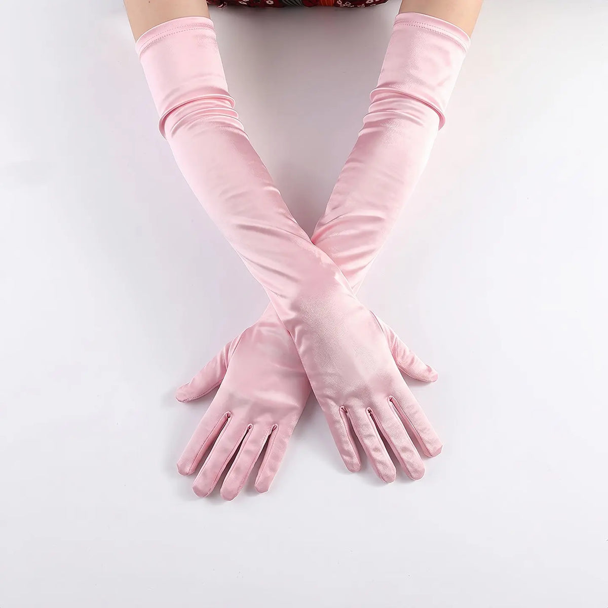Long Satin Weeding Gloves  Bridal Prom  Accessories GL003-5