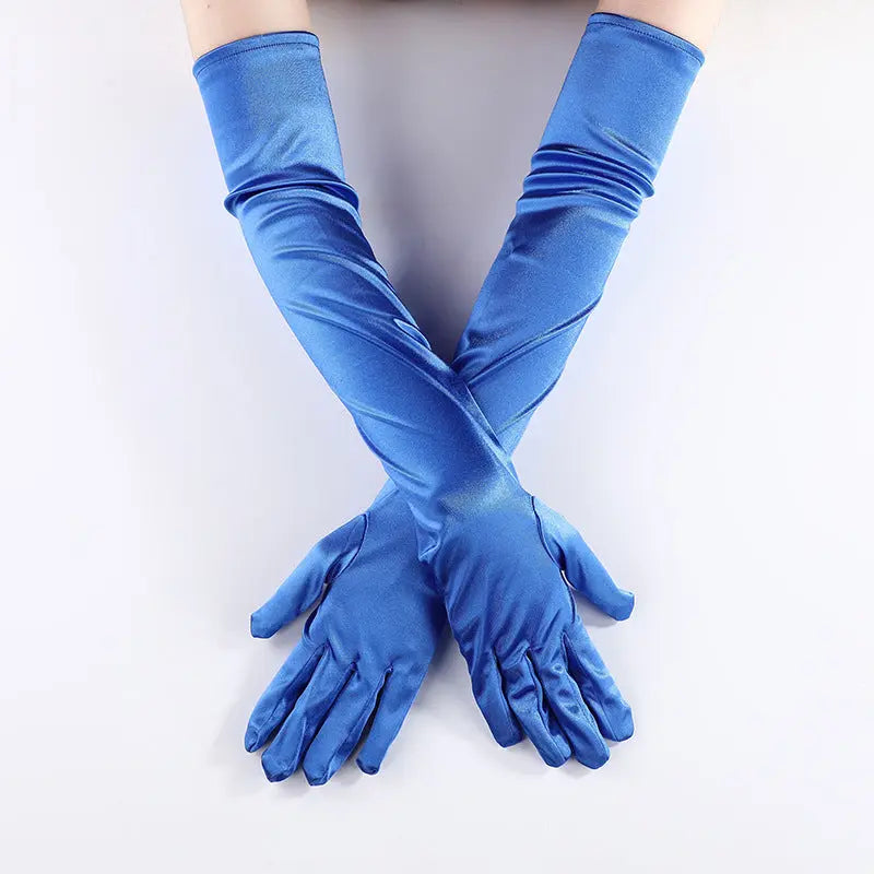 Long Satin Weeding Gloves  Bridal Prom  Accessories GL003-21