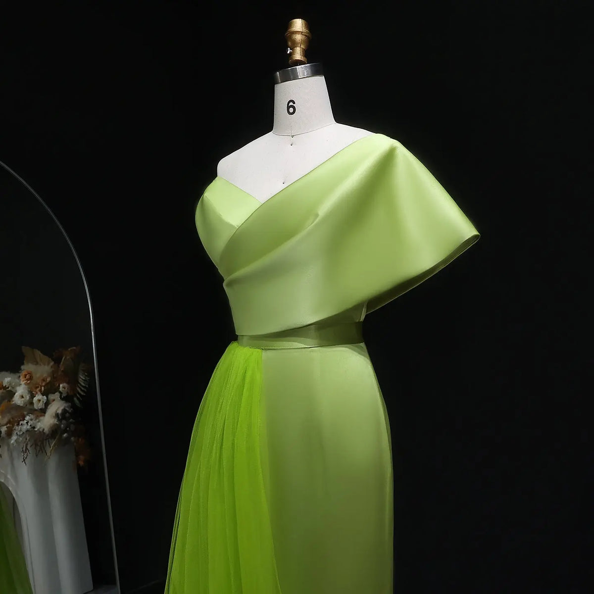 Final Sale Luxury Lilac One Shoulder Evening Dress with Overskirt SS405 Final Sale Luxury Lilac One Shoulder Evening Dress with Overskirt SS405