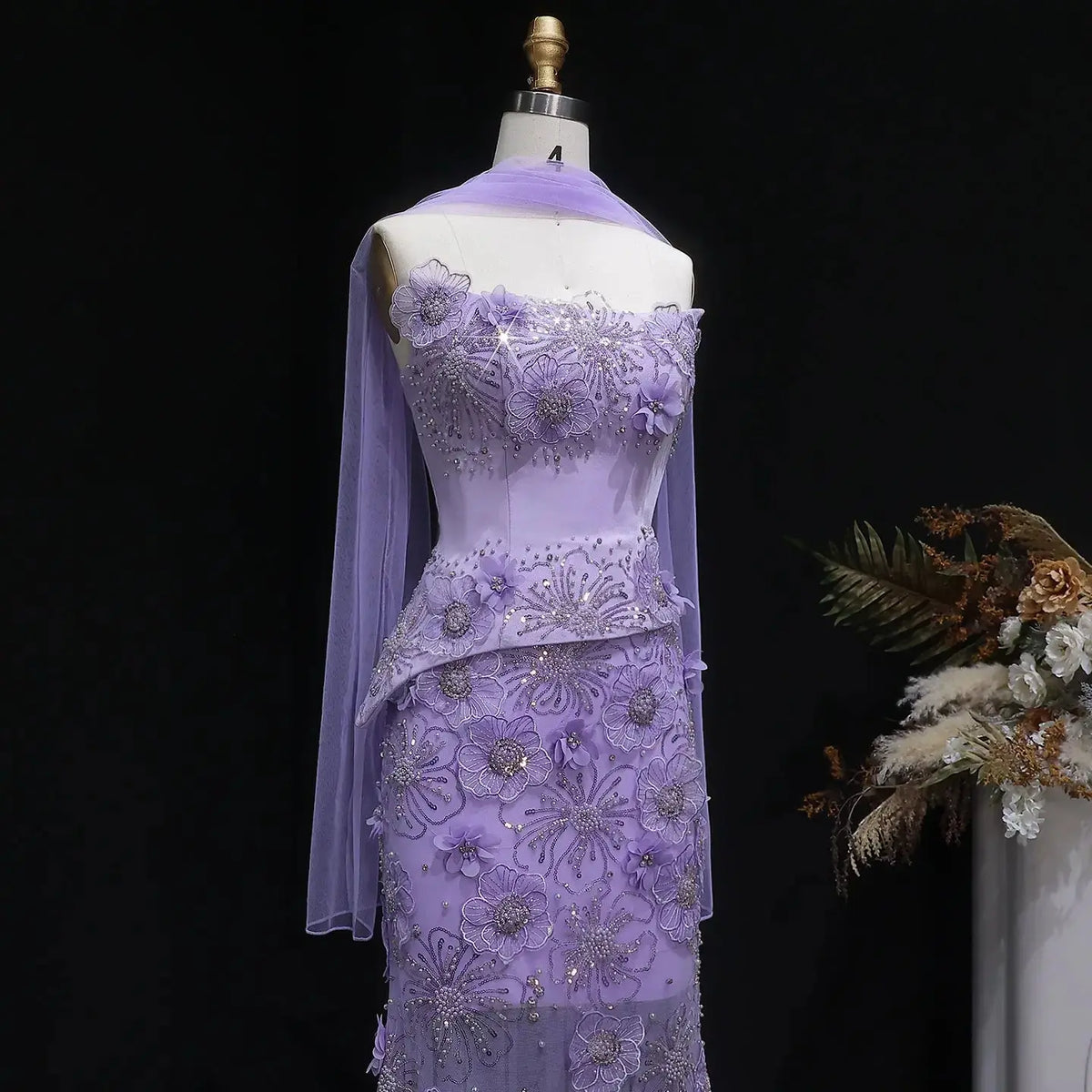 lilac drop waist dress Sherri Hill Drop Waist Brocade Prom Dress 57730 Ivory/Pink / 00