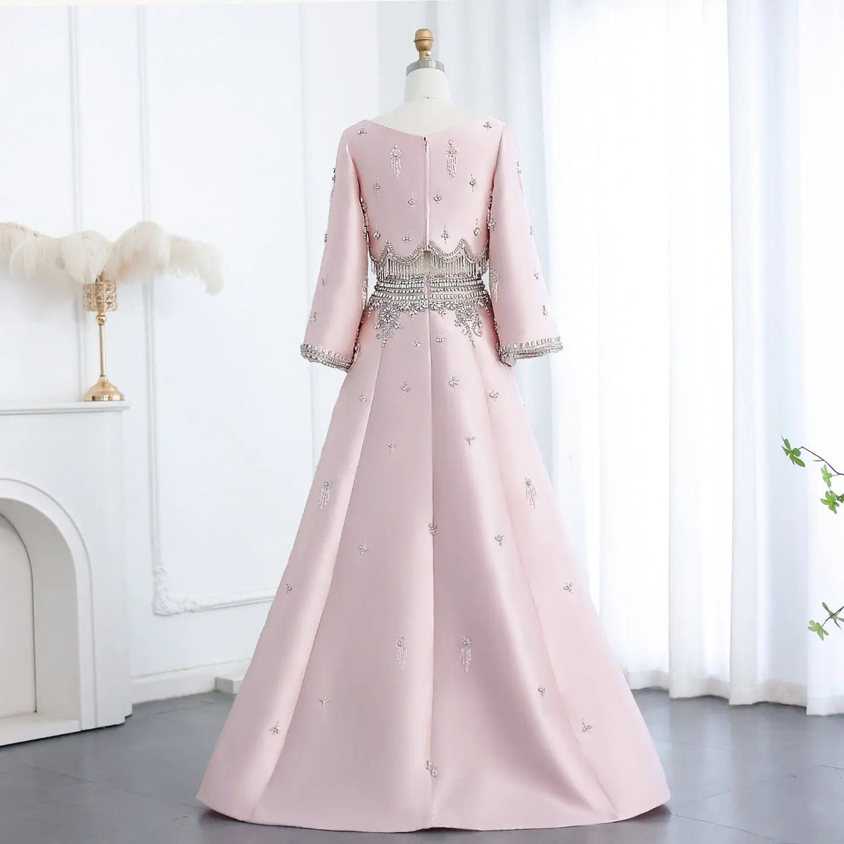 Luxury Burgundy Crystal Beaded 2 Piece Long Sleeve Evening Dress SS573 Luxury Burgundy Crystal Beaded 2 Piece Long Sleeve Evening Dress SS573