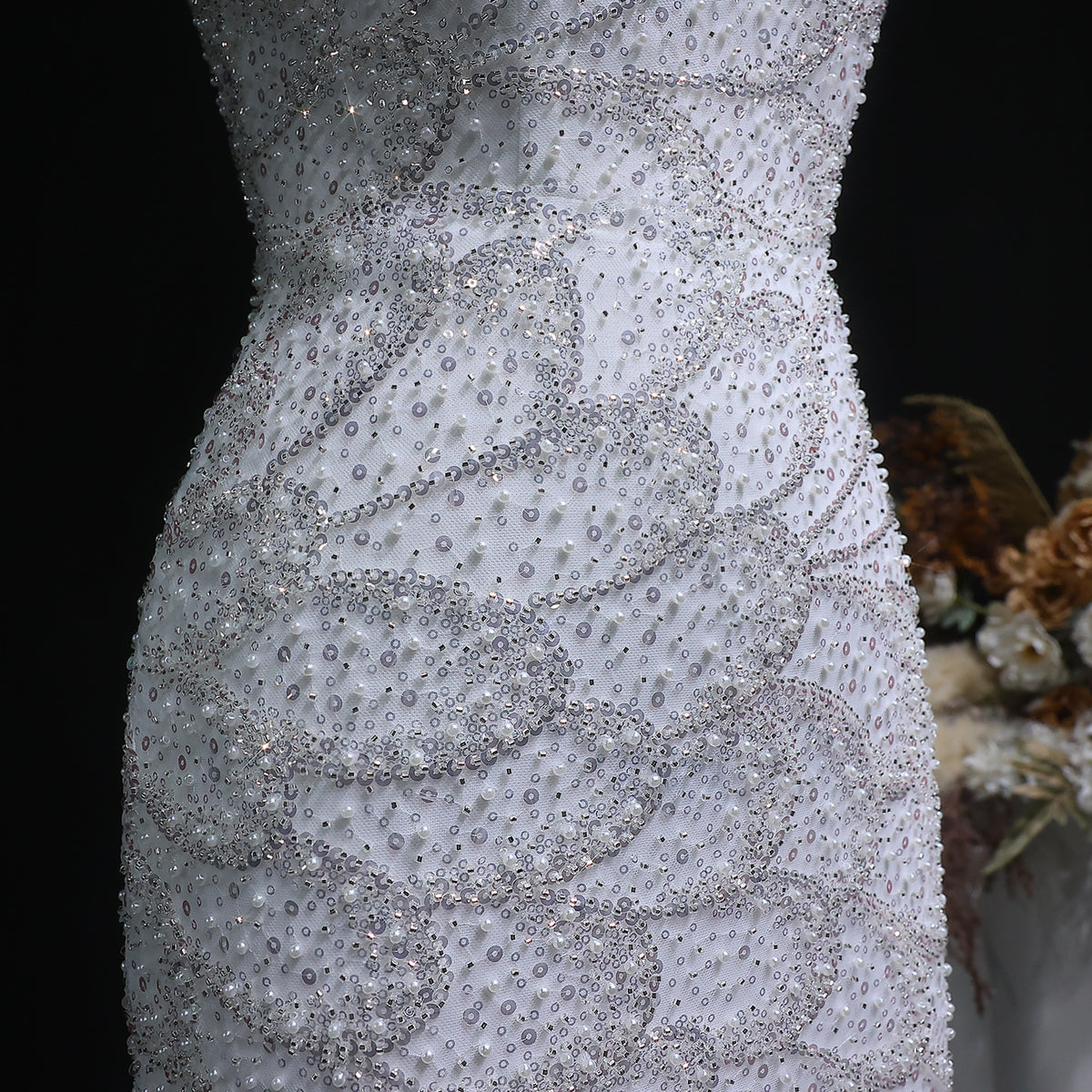 Elegant Emerald Green Strapless Evening Dress SS601 