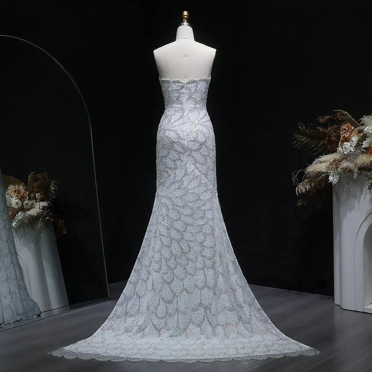Elegant Strapless Emerald Green Evening Dress SS601 Elegant Strapless Emerald Green Evening Dress SS601