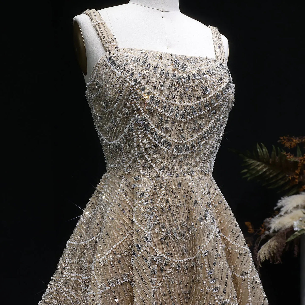 Luxury Trendy Silver Sequin Short Cocktail Party Evening Dress SS649 