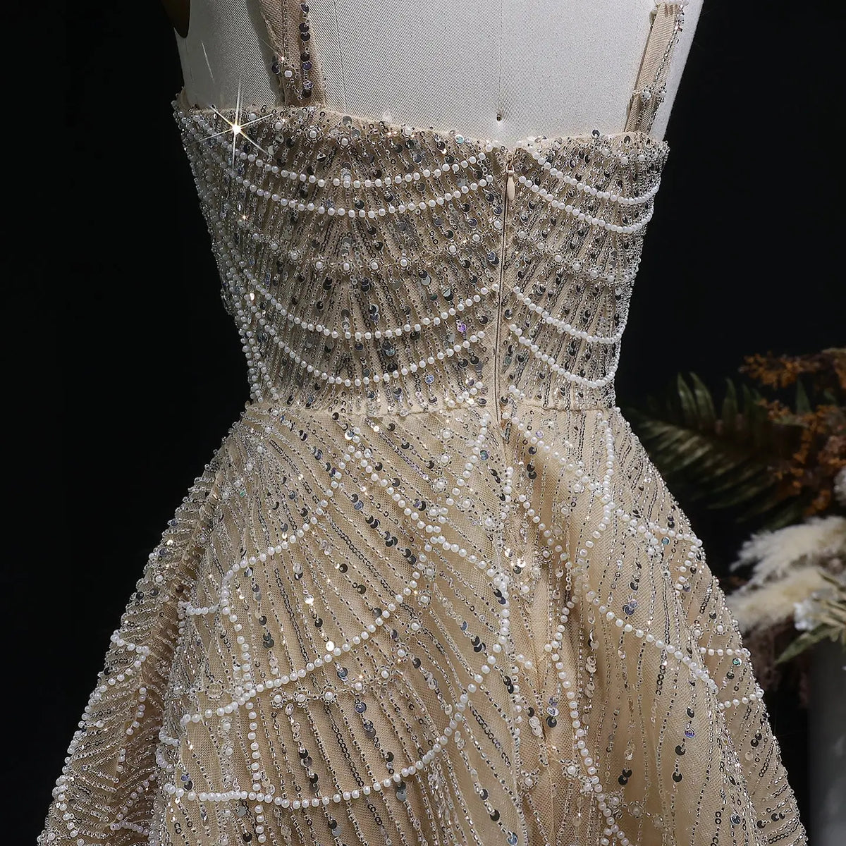 Luxury Trendy Silver Sequin Short Cocktail Party Evening Dress SS649 