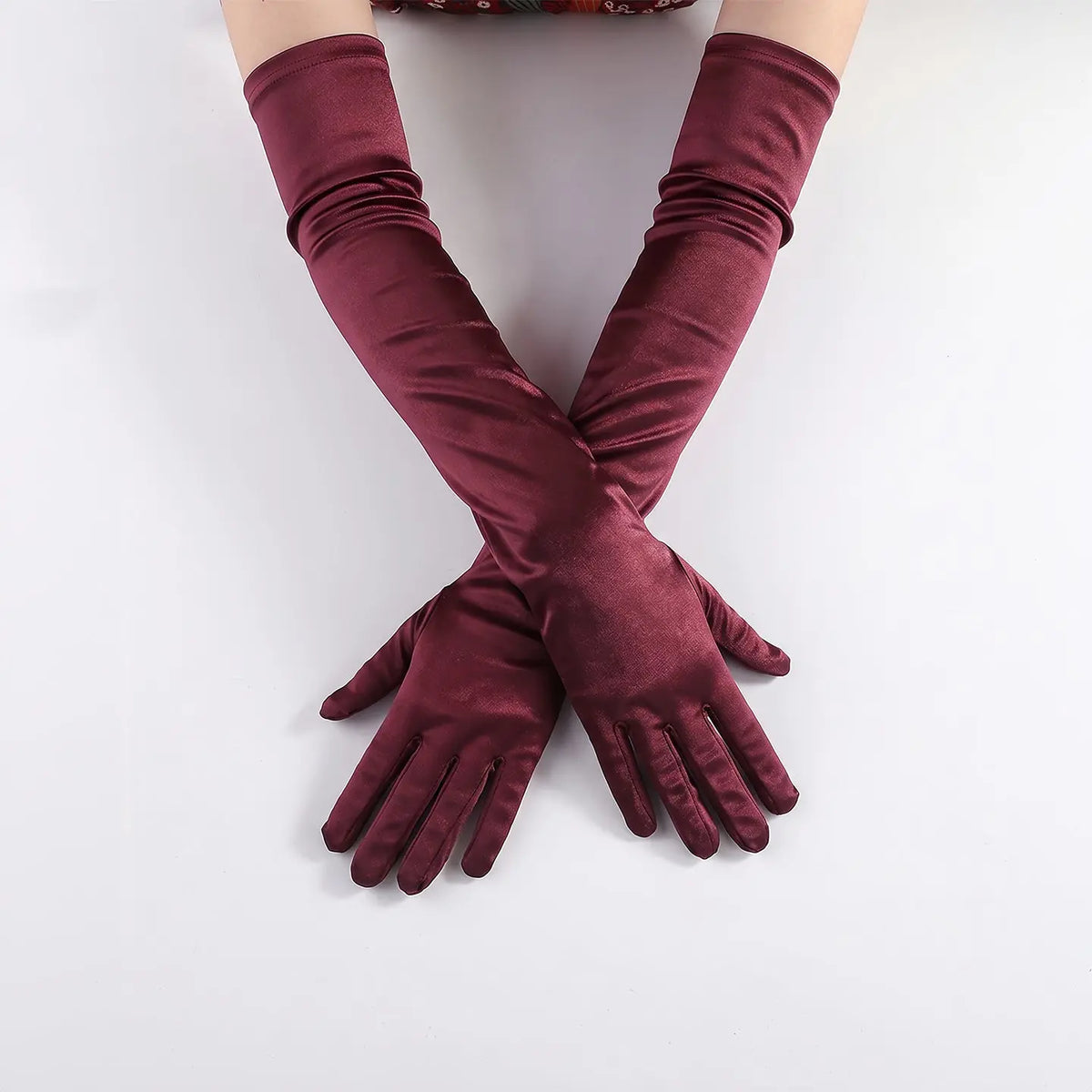 Long Satin Weeding Gloves  Bridal Prom  Accessories GL003-8