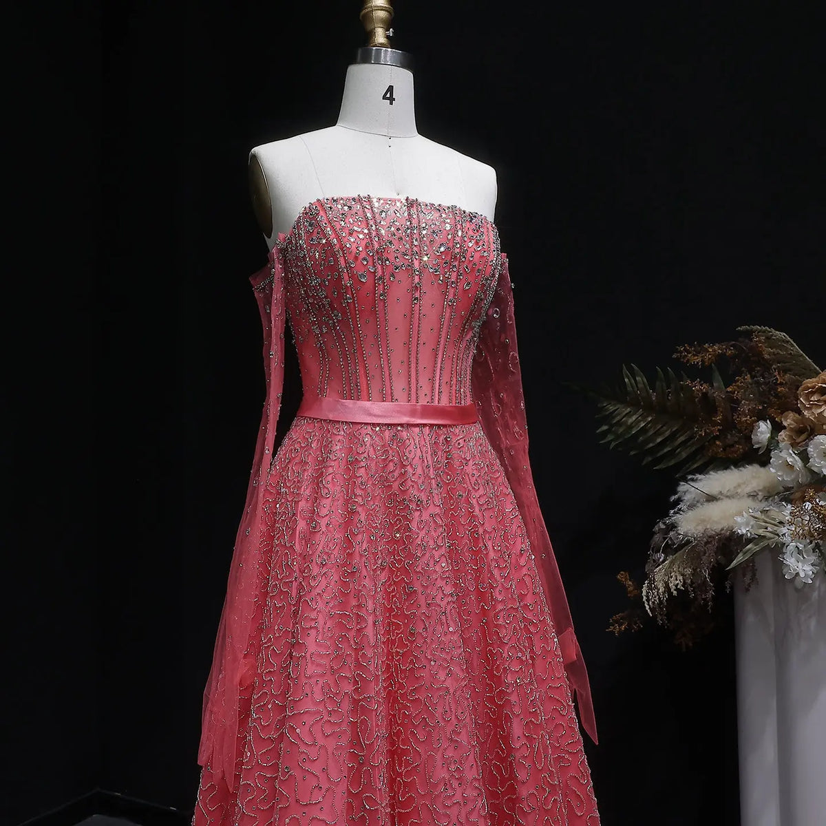 watermelon pink dress Watermelon Bridesmaid Dresses