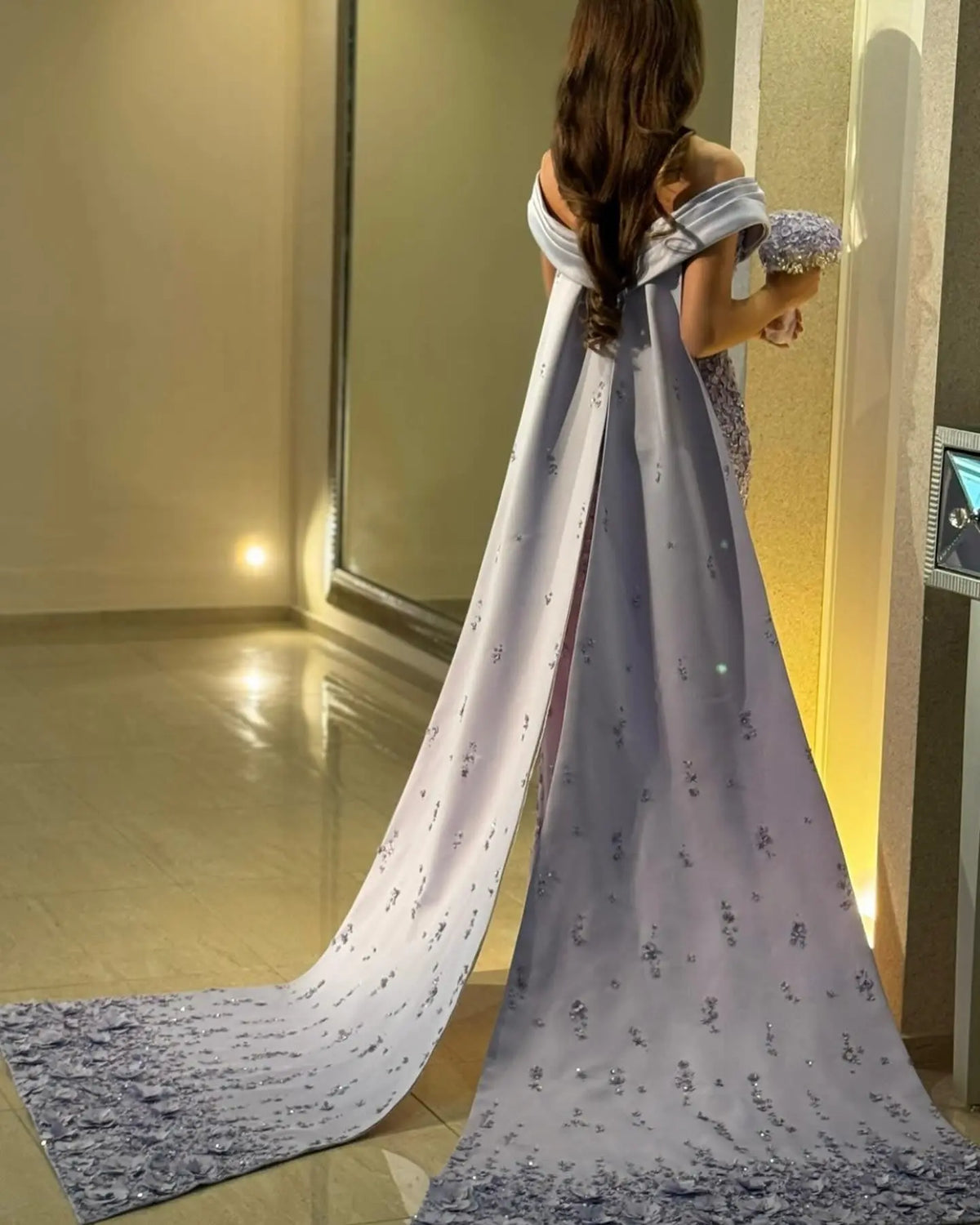 mermaid overskirt dress Amazing One Shoulder Mermaid Prom Dress Overskirt Long With Lace Beads