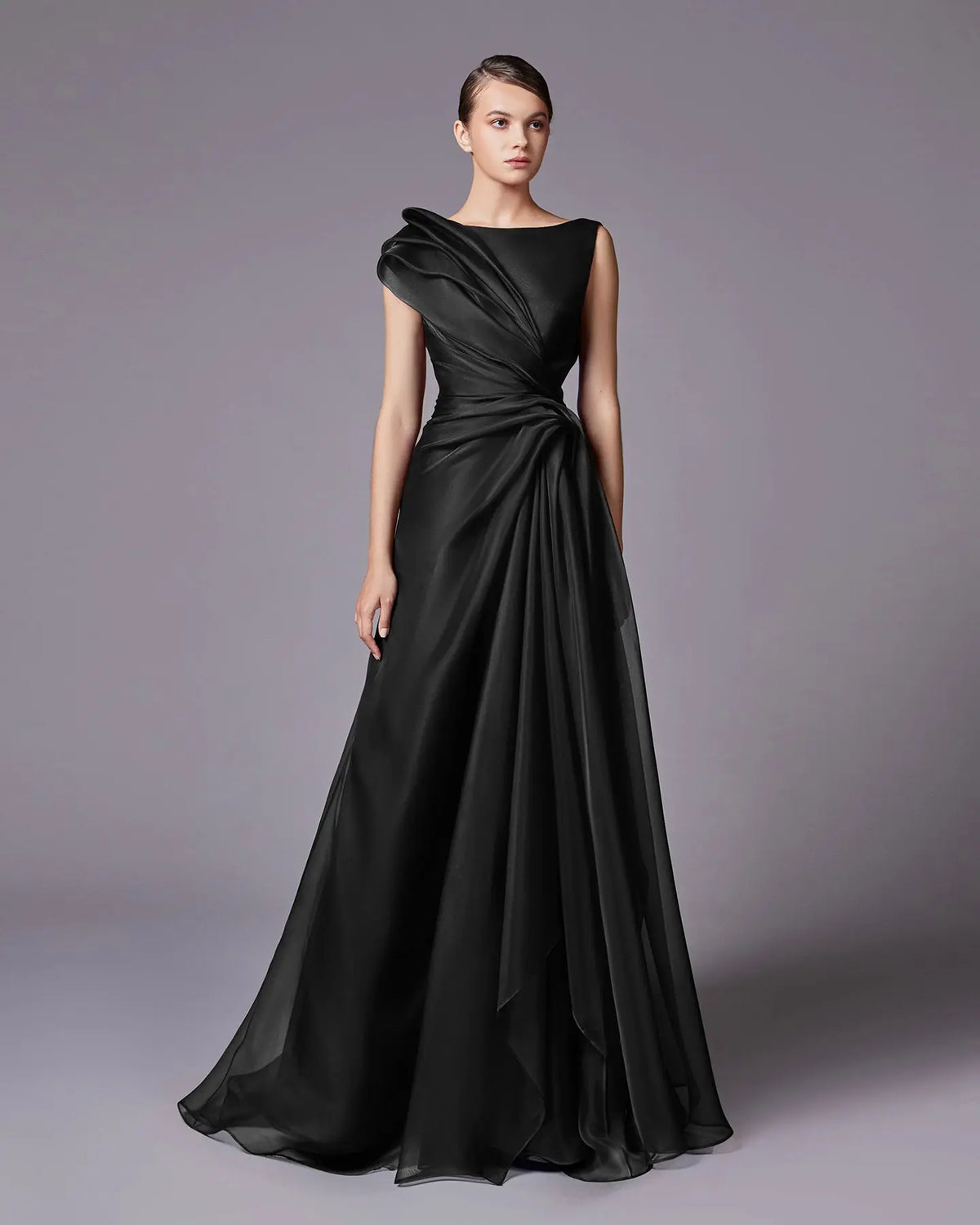 elegant a line dress Fuchsia Ideal for bridesmaids Long A-Line Prom Dress with