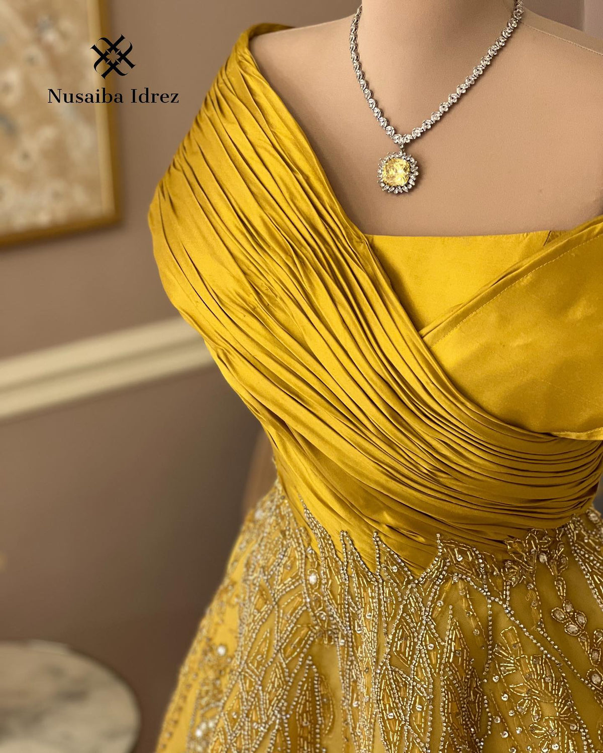 Luxury Burgundy Beaded Off Shoulder Evening Gown SS582 