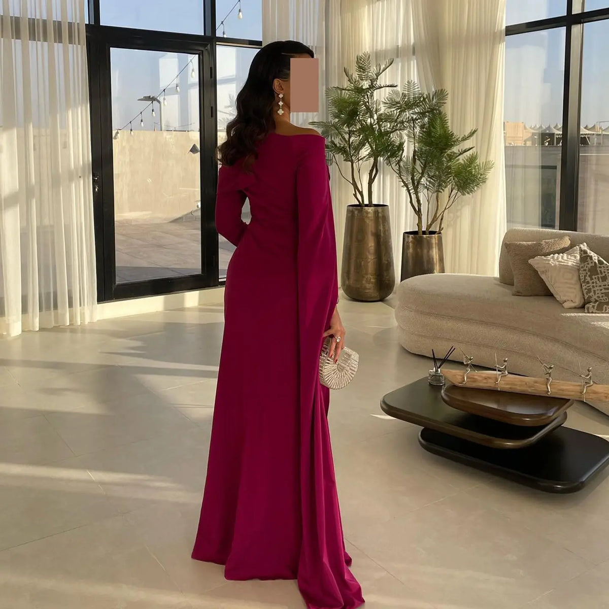fuchsia one shoulder dress Final Sale Fuchsia One Shoulder Evening Dress SS567