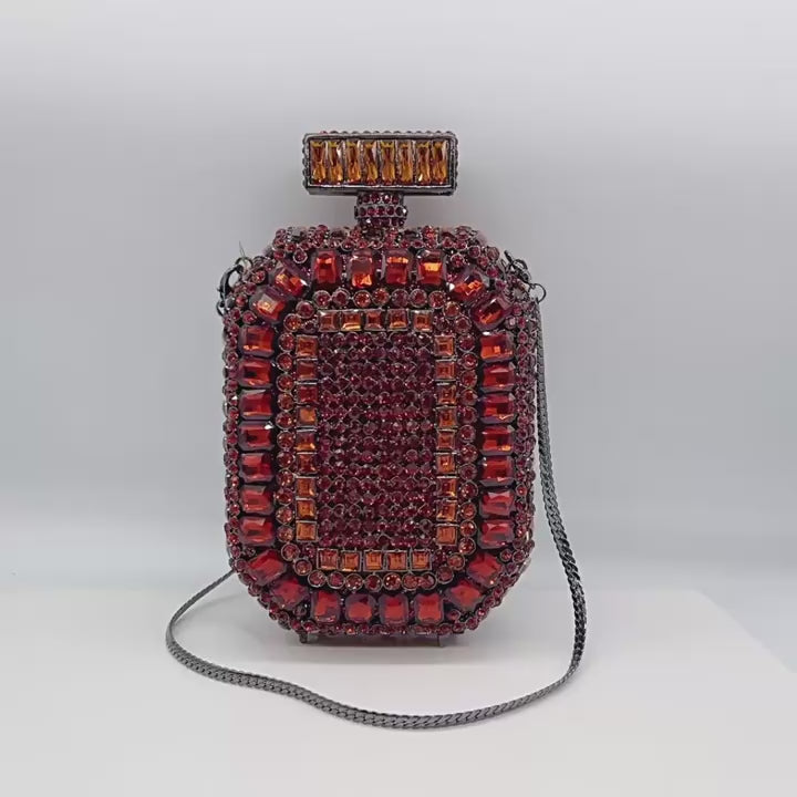 Bottle Glass Perfume Crystal Evening  Handbag HB018-12
