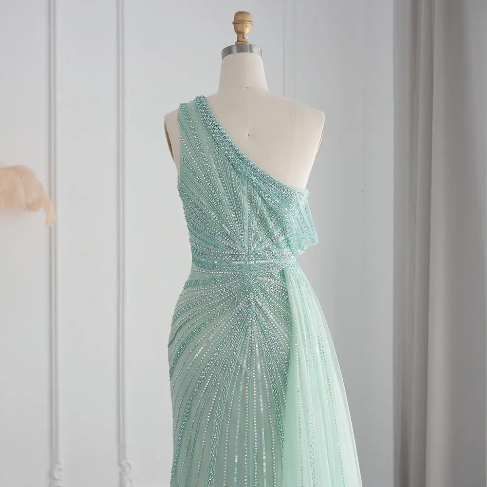 Luxury Pink One Shoulder Evening Dress with Overskirt SS337 - SHARONSAID Luxury Pink One Shoulder Evening Dress with Overskirt SS337 - SHARONSAID