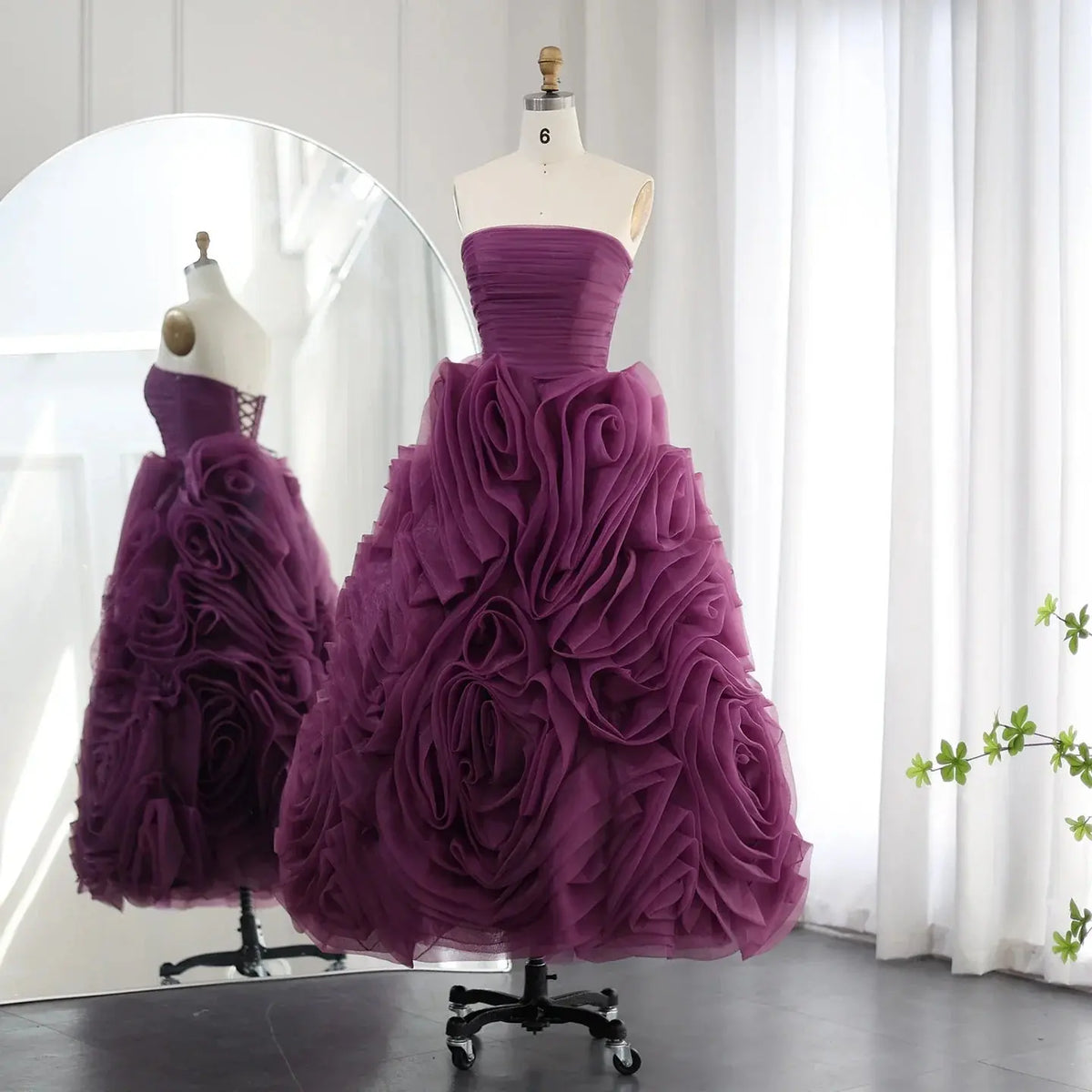 purple rose wedding dress Lavender Whispers A-line Wedding Dress Purple Floral Lace, Illusion Bodice, Sheer Back, and Chapel Train for a Romantic Bridal Look