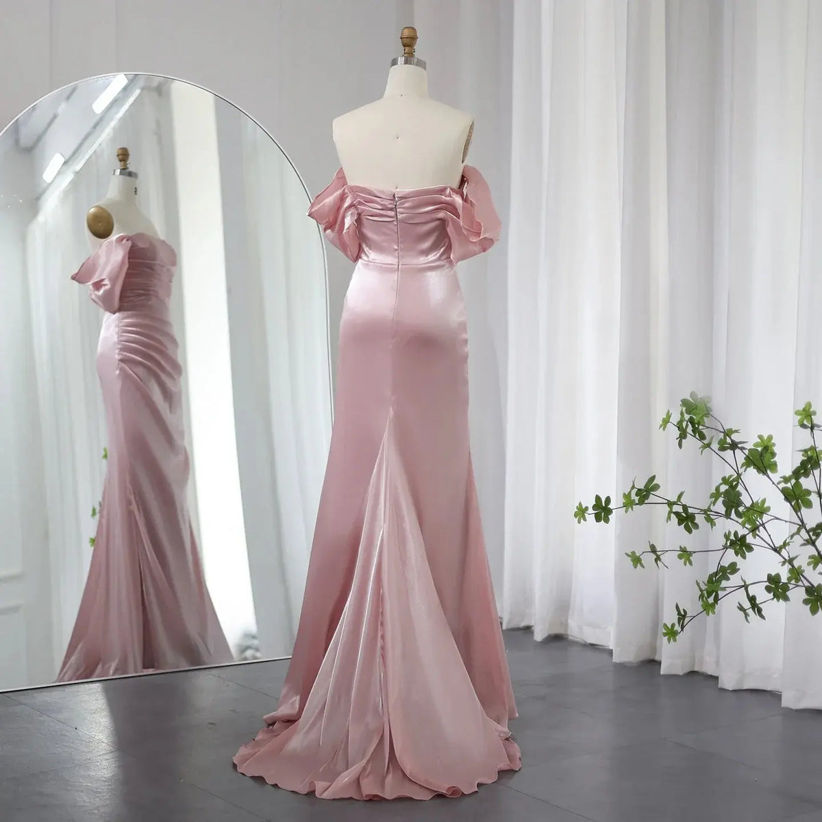 Elegant Off Shoulder Arabic Beige Evening Dress Mermaid SF001 SHARONSAID Elegant Off Shoulder Arabic Beige Evening Dress Mermaid SF001 SHARONSAID
