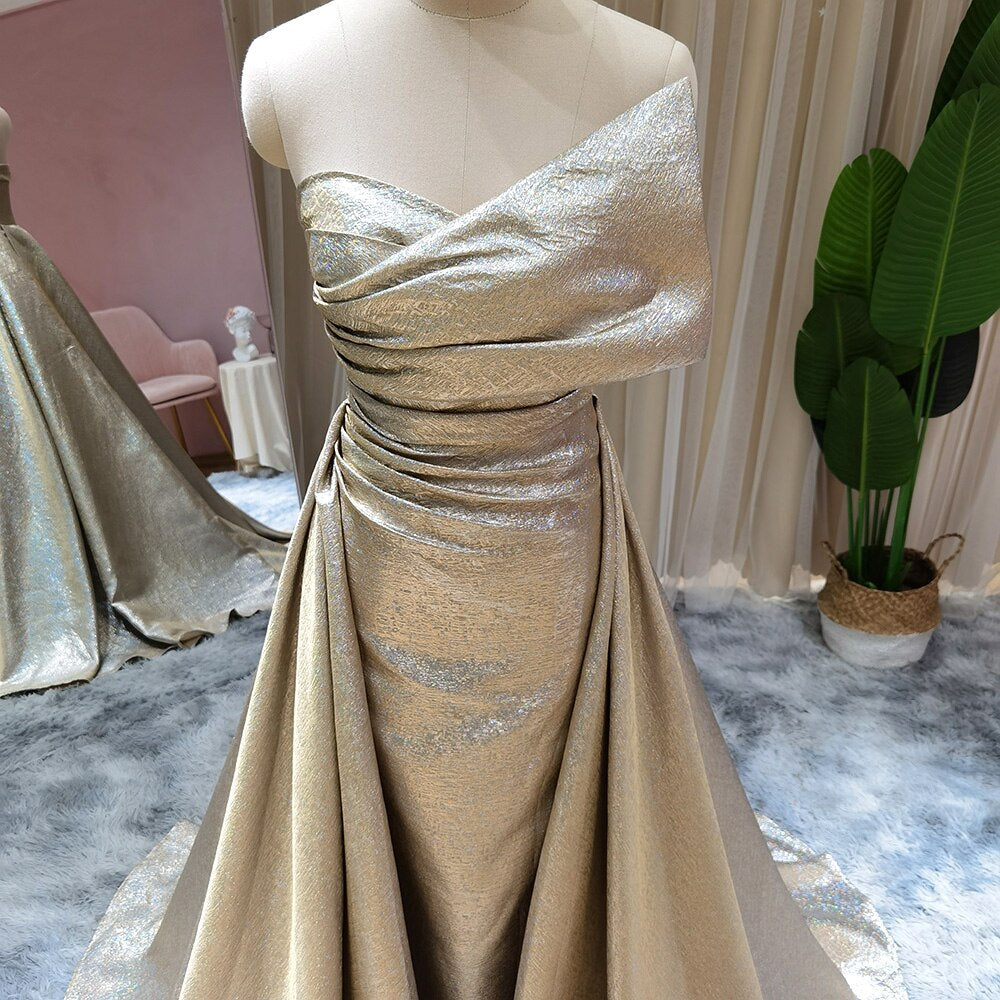 Gold mermaid wedding dress sale