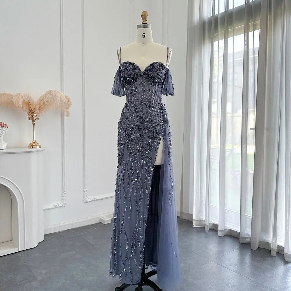 Final Sale Luxury Pink Off Shoulder Evening Dress with Slit SS356 Final Sale Luxury Pink Off Shoulder Evening Dress with Slit SS356